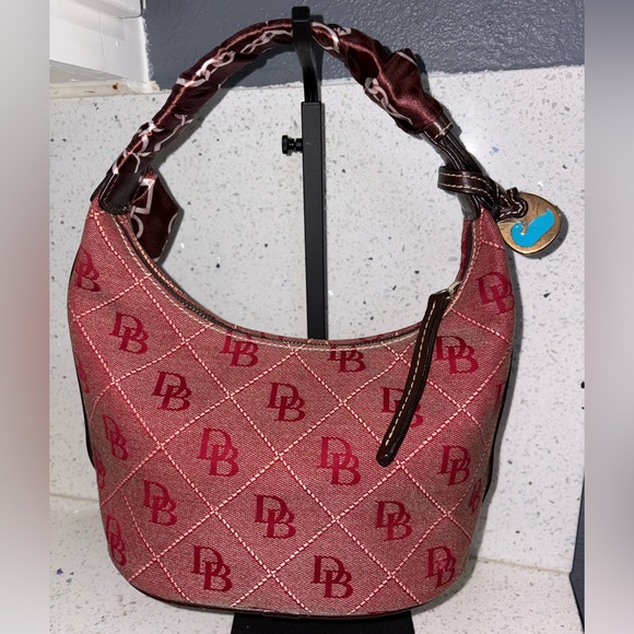 Dooney & Bourke Burgundy Hobo Bag - Picture 1 of 4
